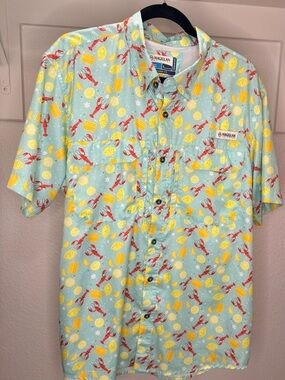 Magellan Outdoors Men's Large crawfish boil vented fishing Shirt